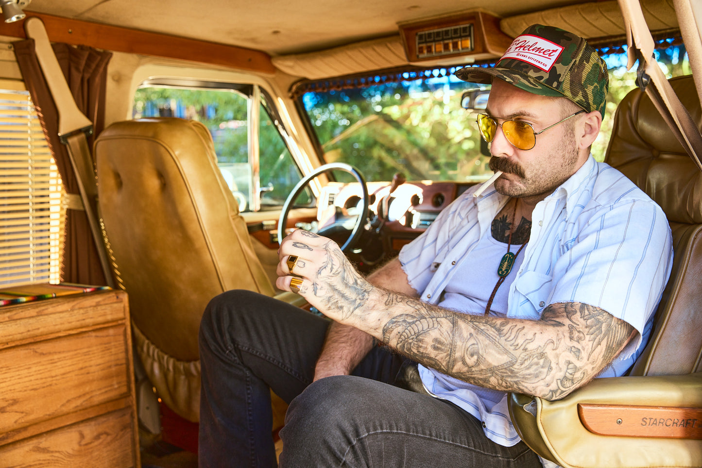 "BEER HELMET" Deadstock Trucker Hat