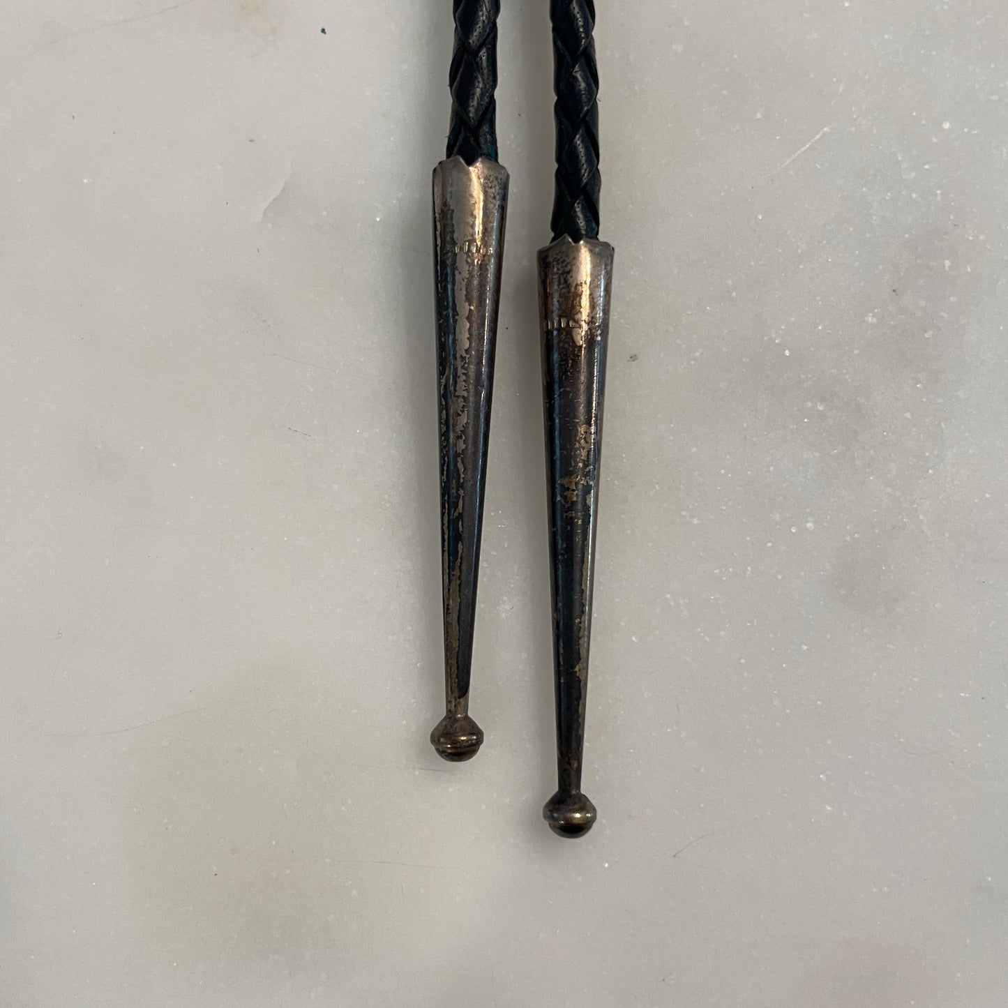Onyx Bear Claw Sterling Bolo