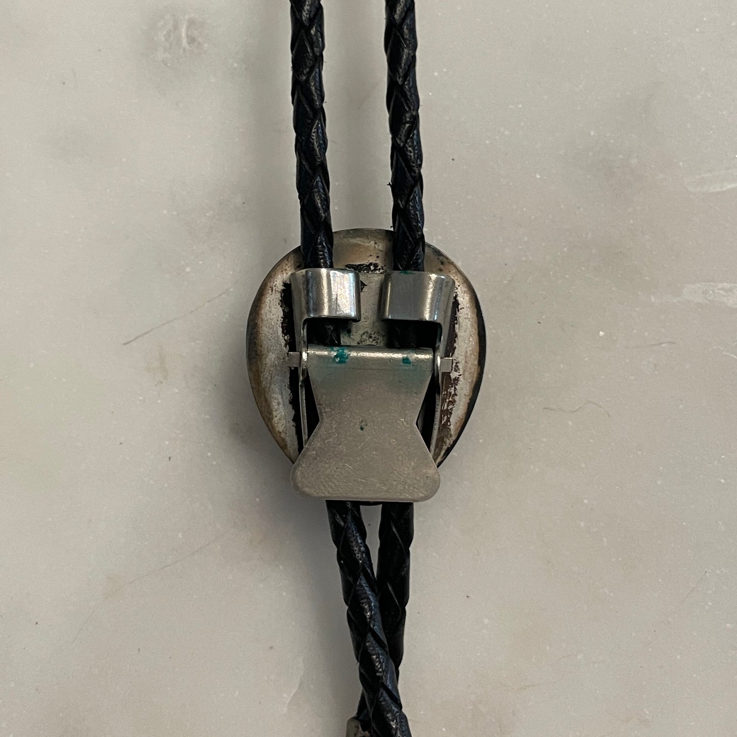 Onyx Bear Claw Sterling Bolo