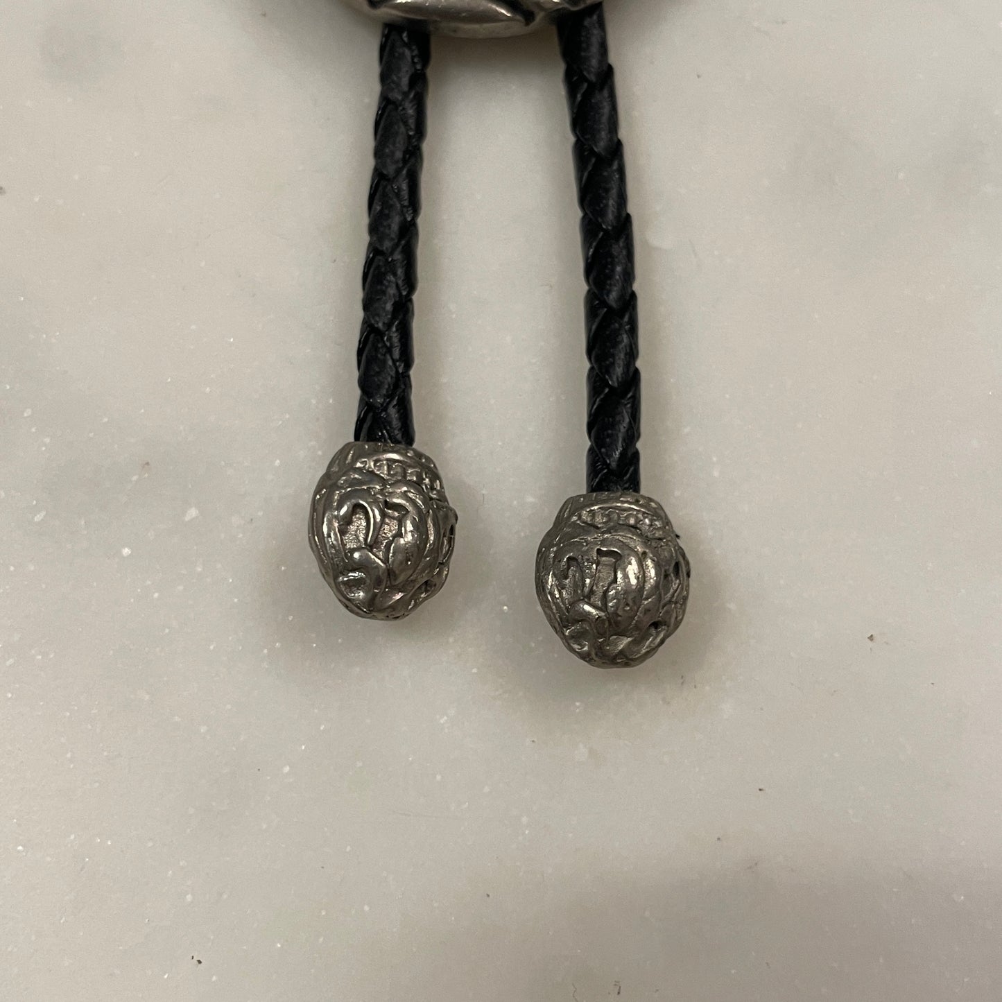 Turquoise & Coral Eagle Head Bolo