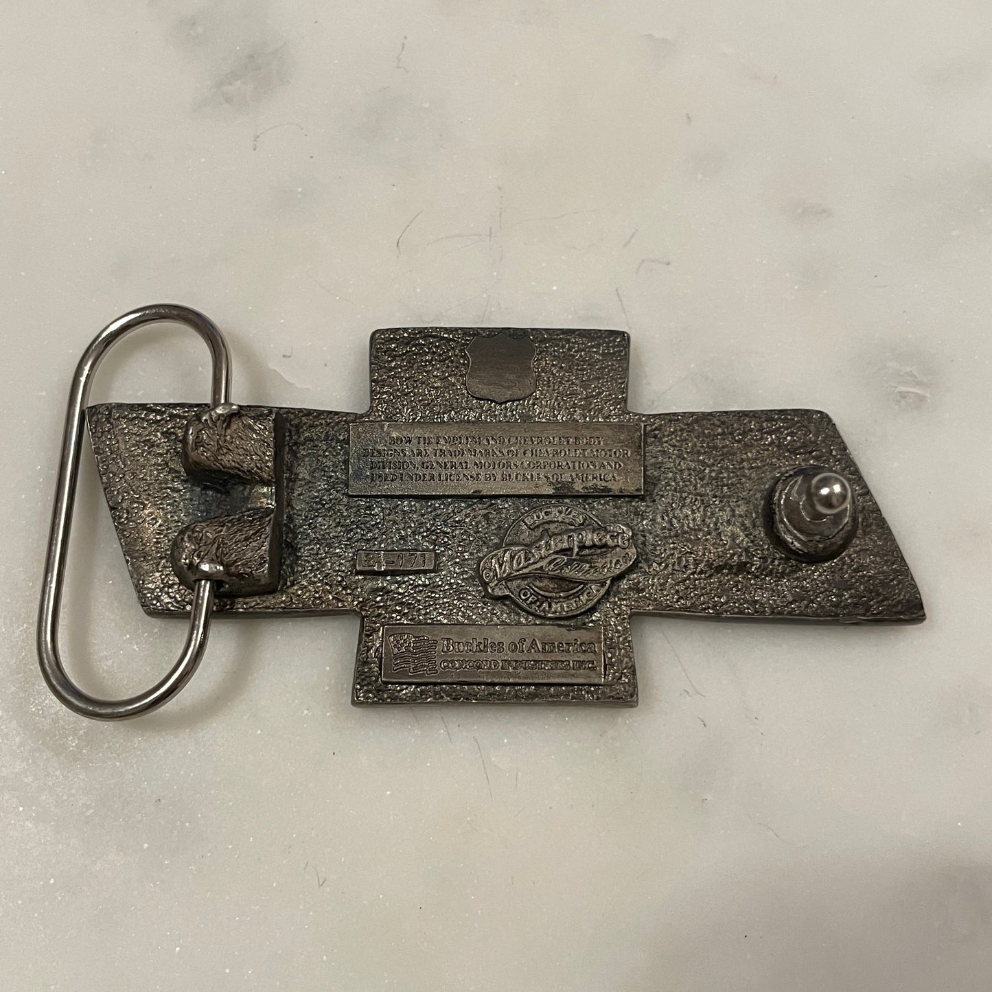 Chevy Enamel Buckle