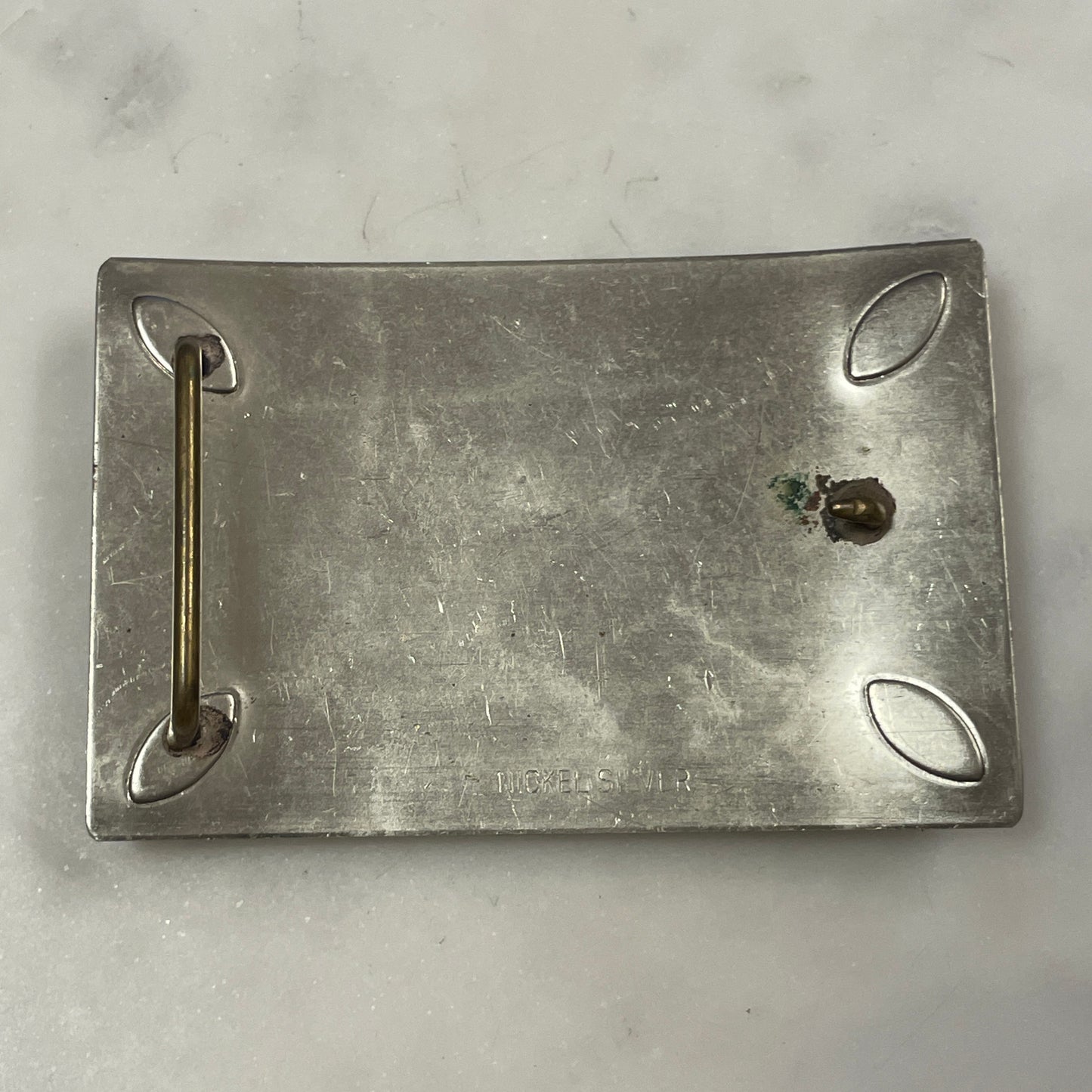 Nickel Silver Longhorn Buckle