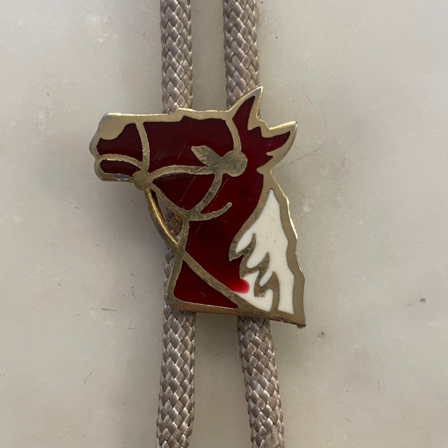 Enamel Horse Head Bolo