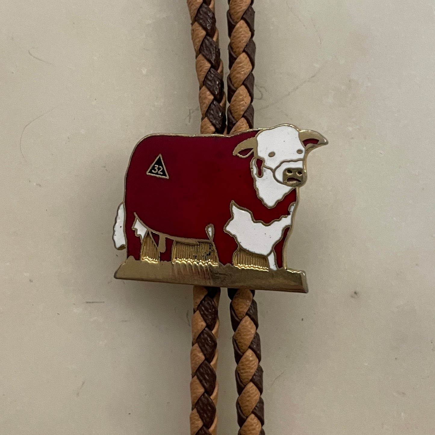 Enamel Dairy Cow Bolo