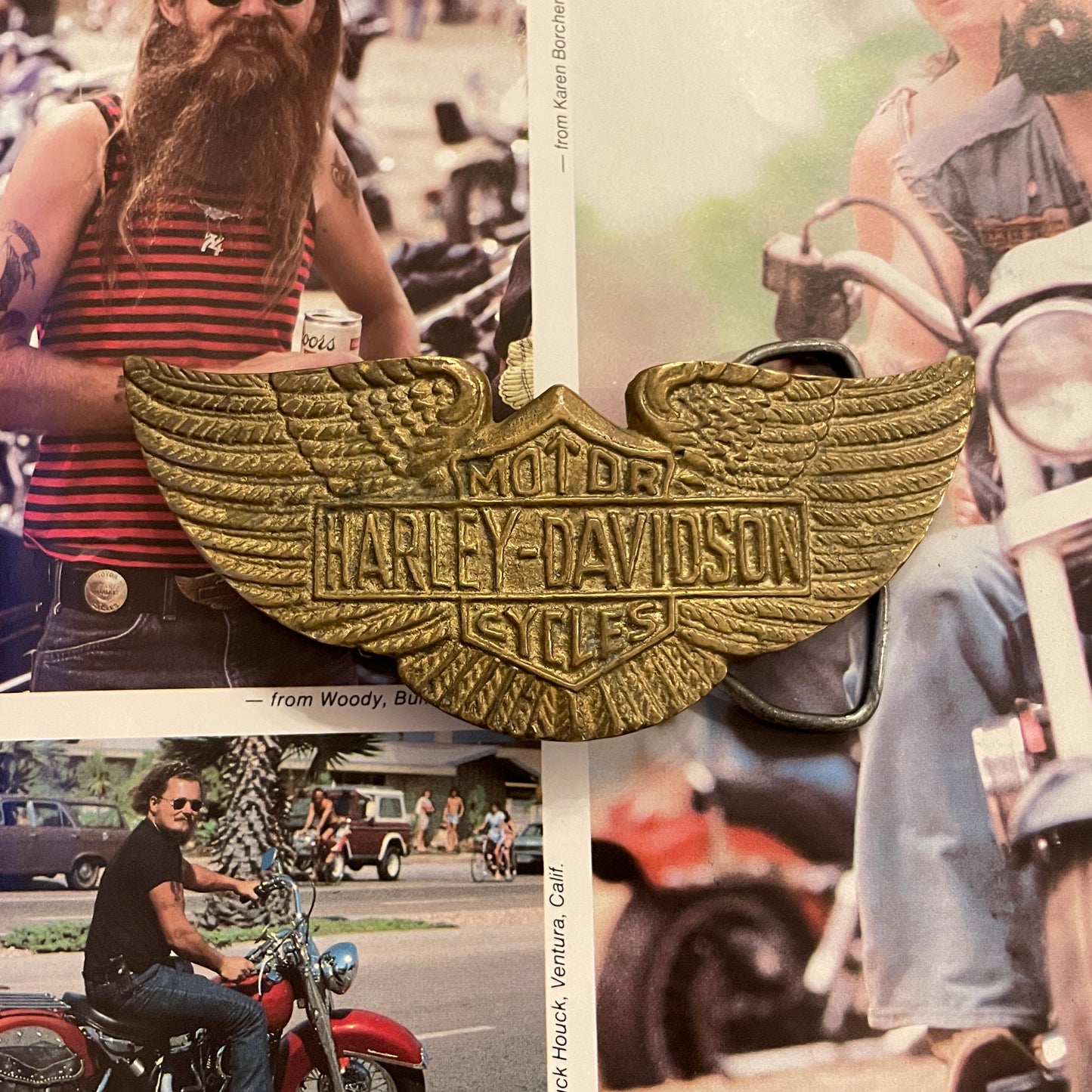 Harley Davidson Winged Buckle