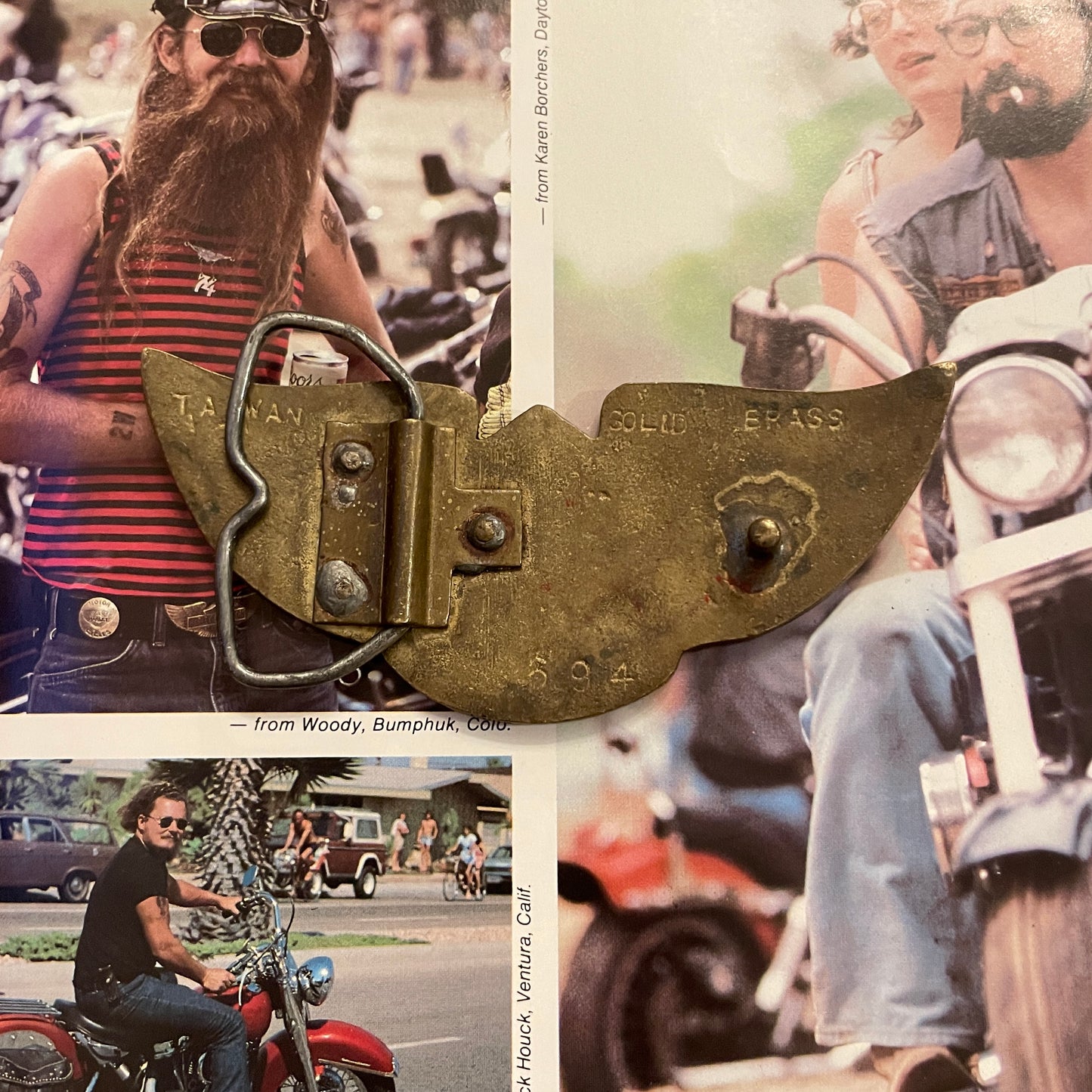 Harley Davidson Winged Buckle