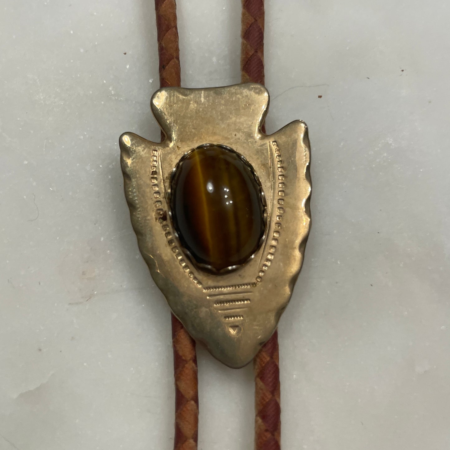 Arrowhead & Tiger's Eye Bolo