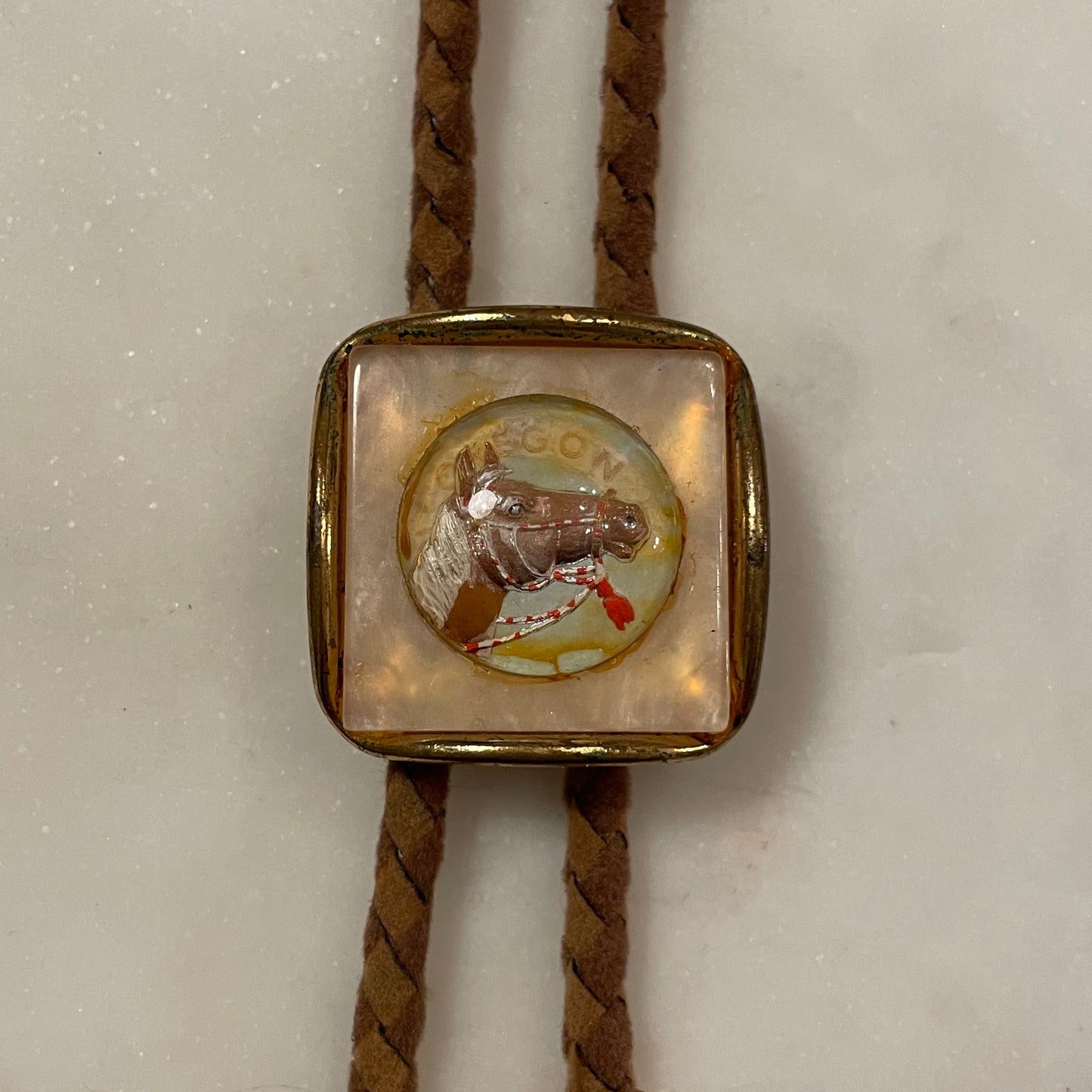 Enamel Horse Bolo