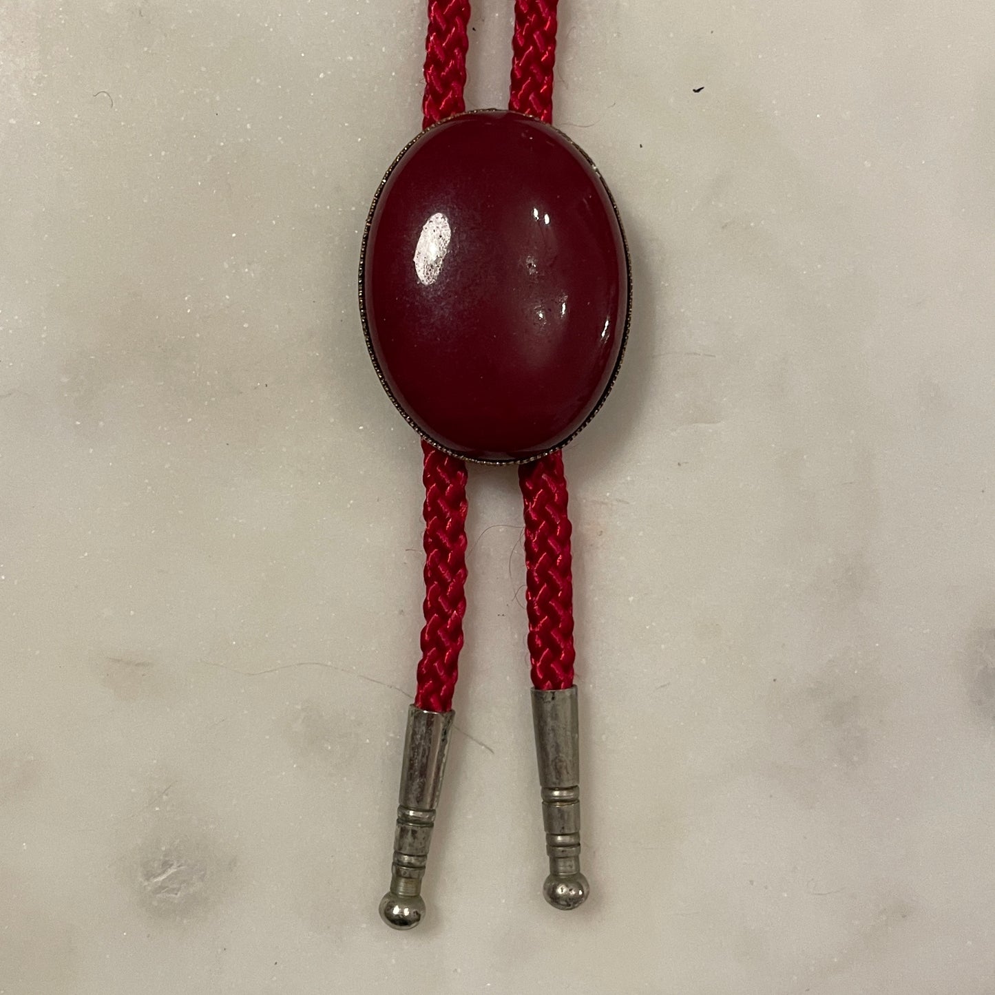 Maroon Stone Bolo