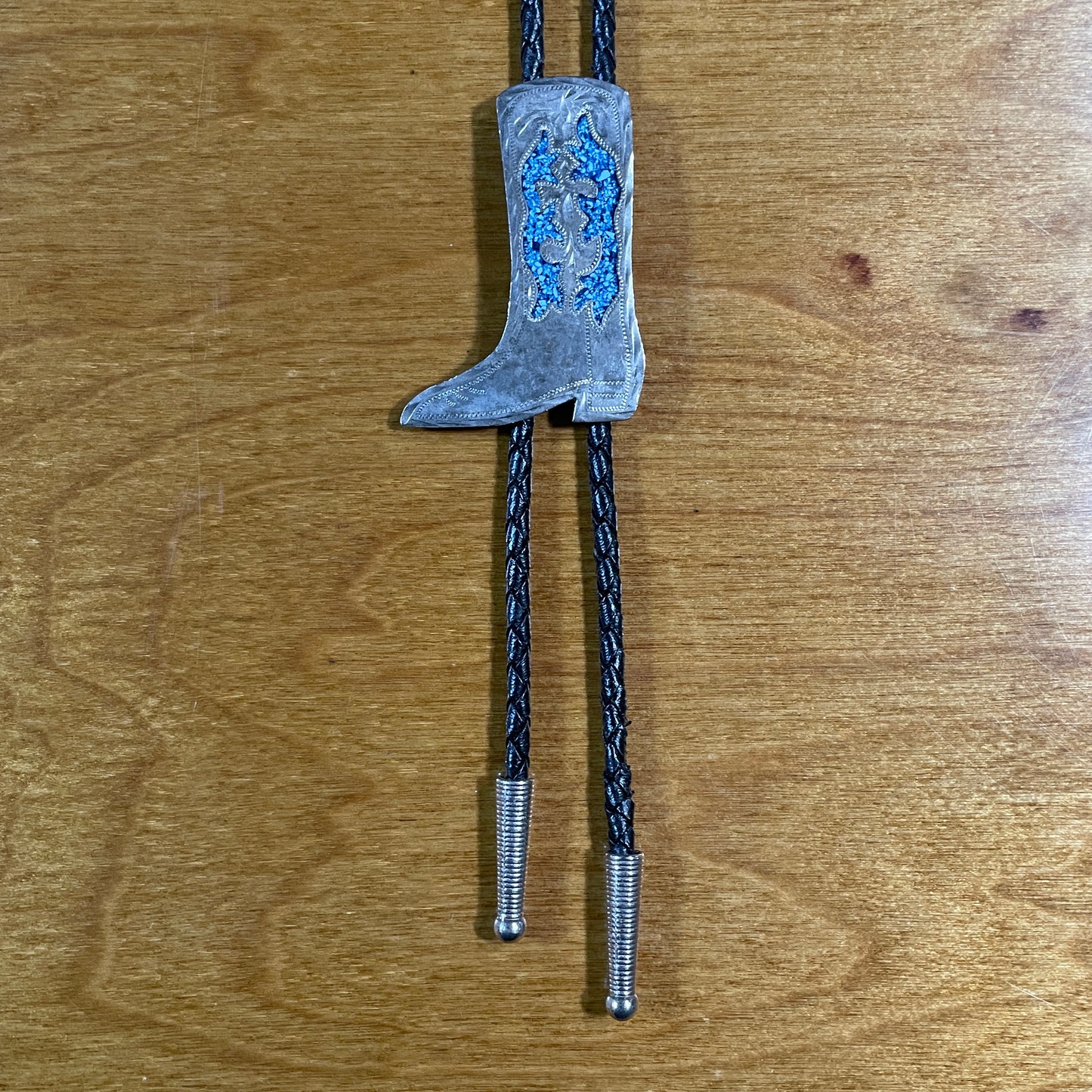 Crushed Turquoise Boot Bolo