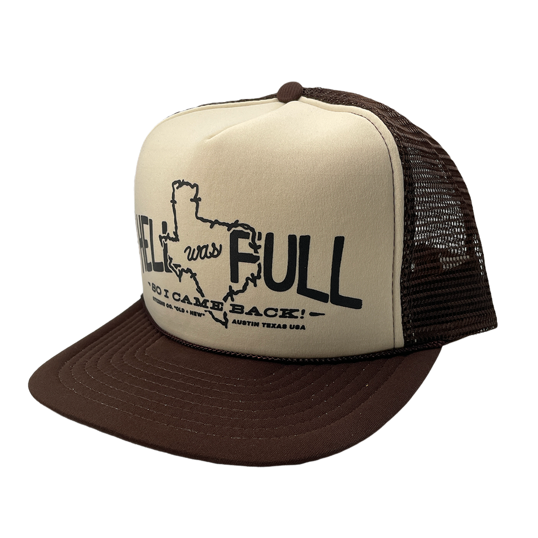 "HELL WAS FULL" 1980s Deadstock Trucker Hat