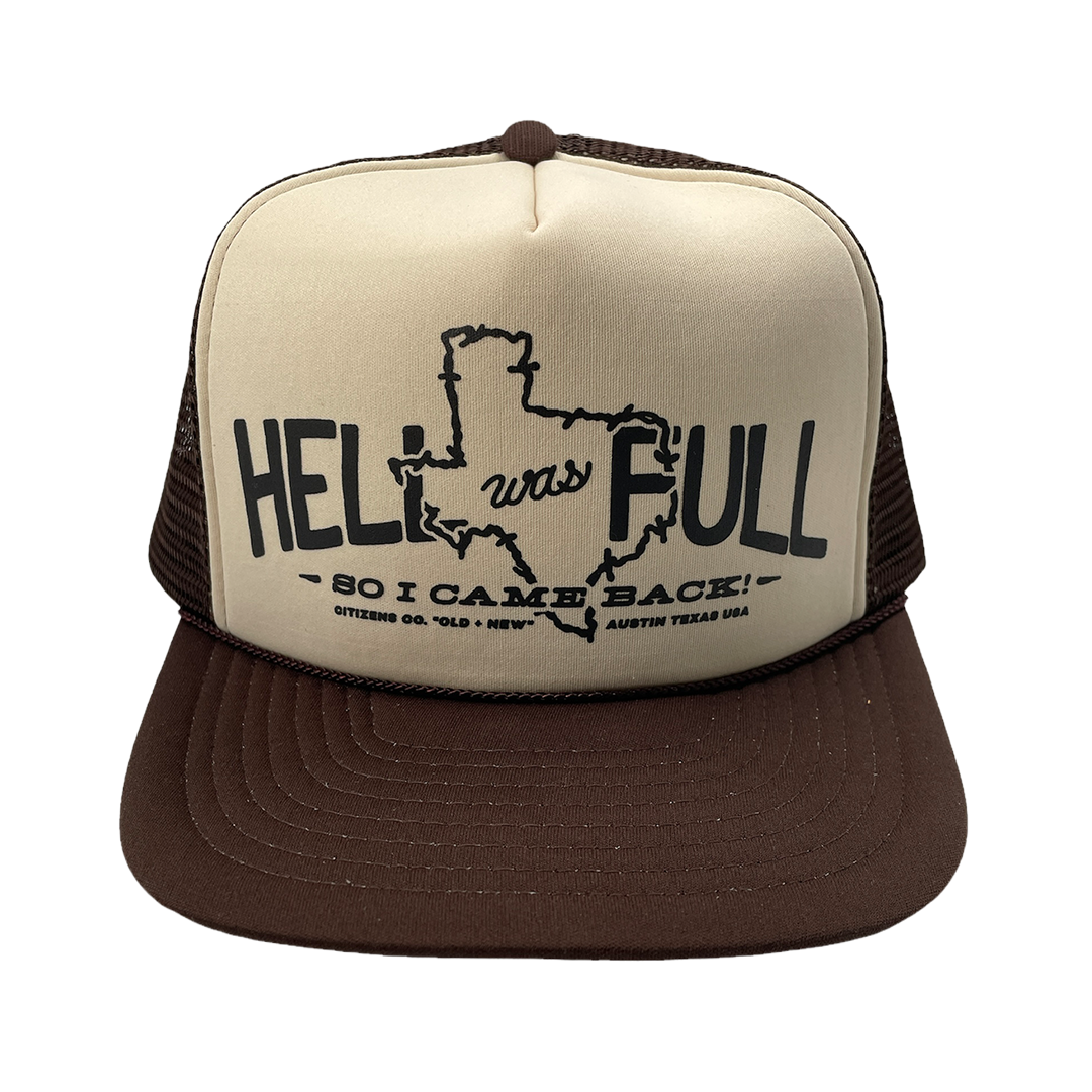 "HELL WAS FULL" 1980s Deadstock Trucker Hat