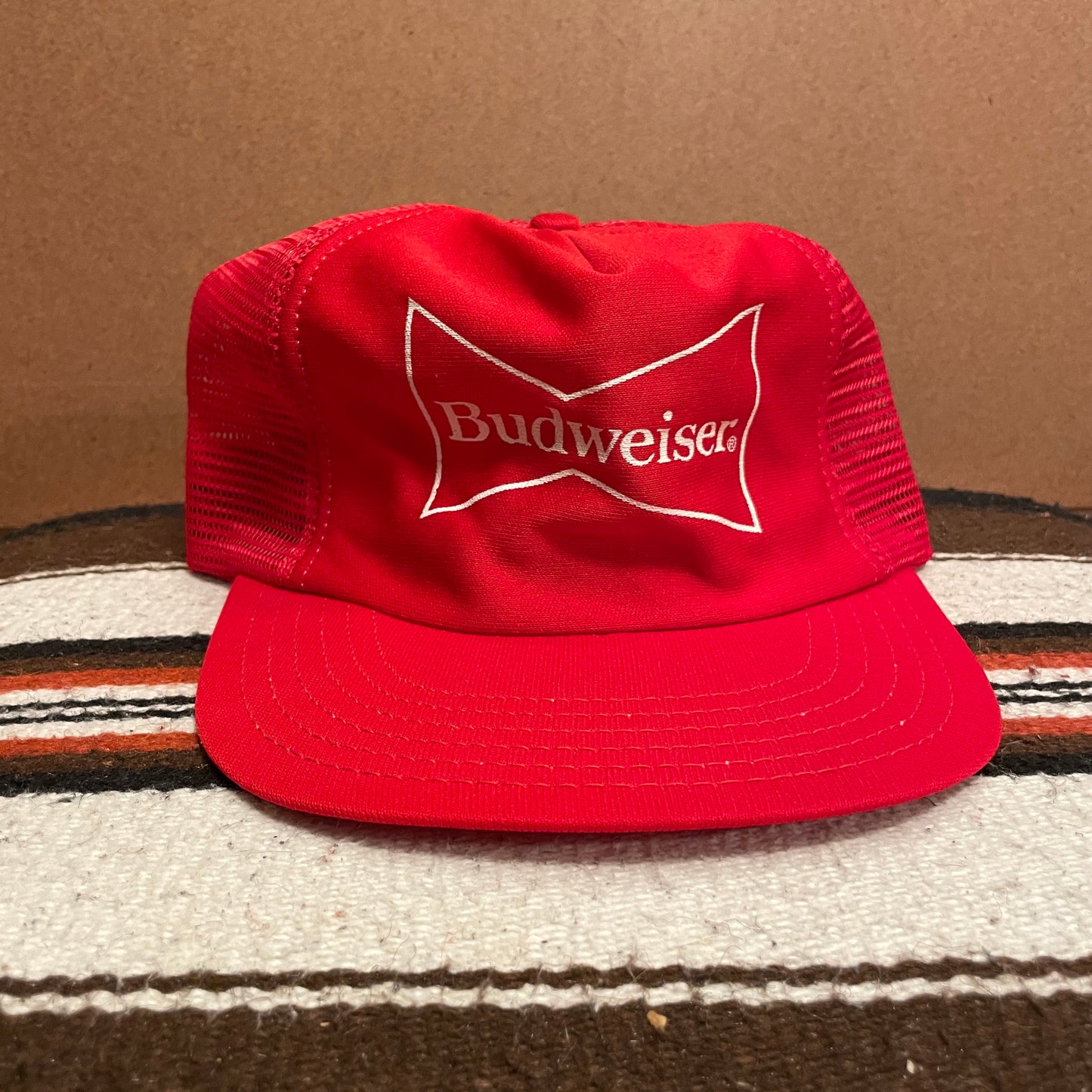 Budweiser Bowtie Fabric Trucker Hat