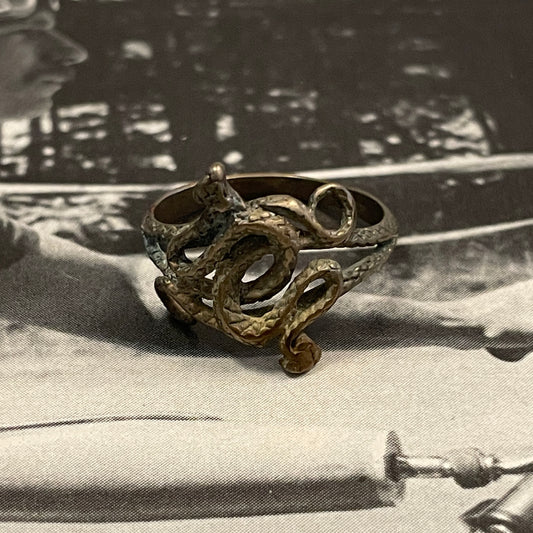 Dainty Double Snake Ring [Size 7.5]