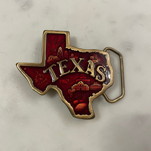 Enamel Texas Buckle