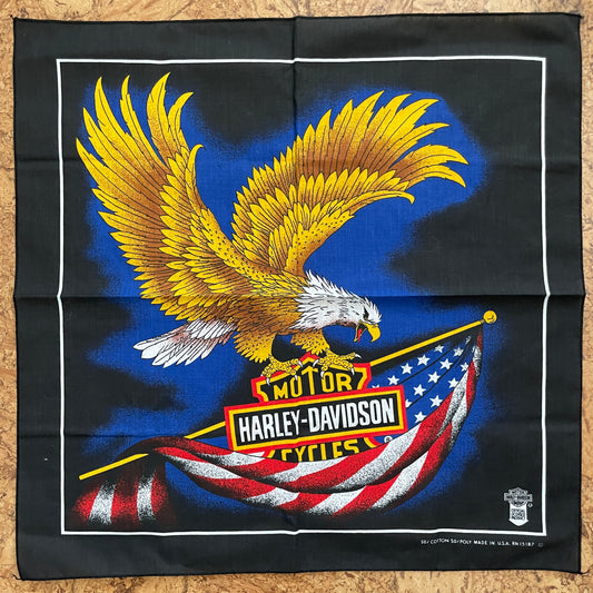 Harley Eagle & Flag Bandana