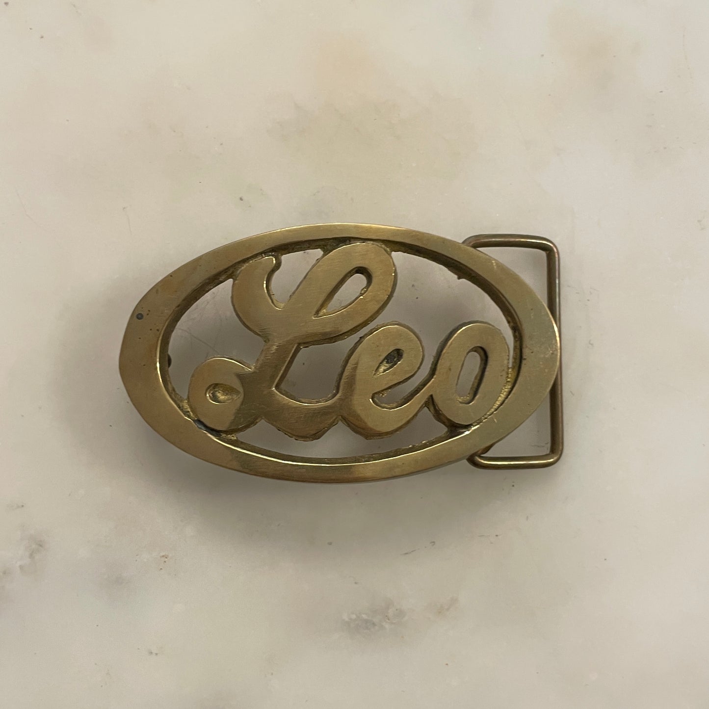 Solid Brass Leo Buckle