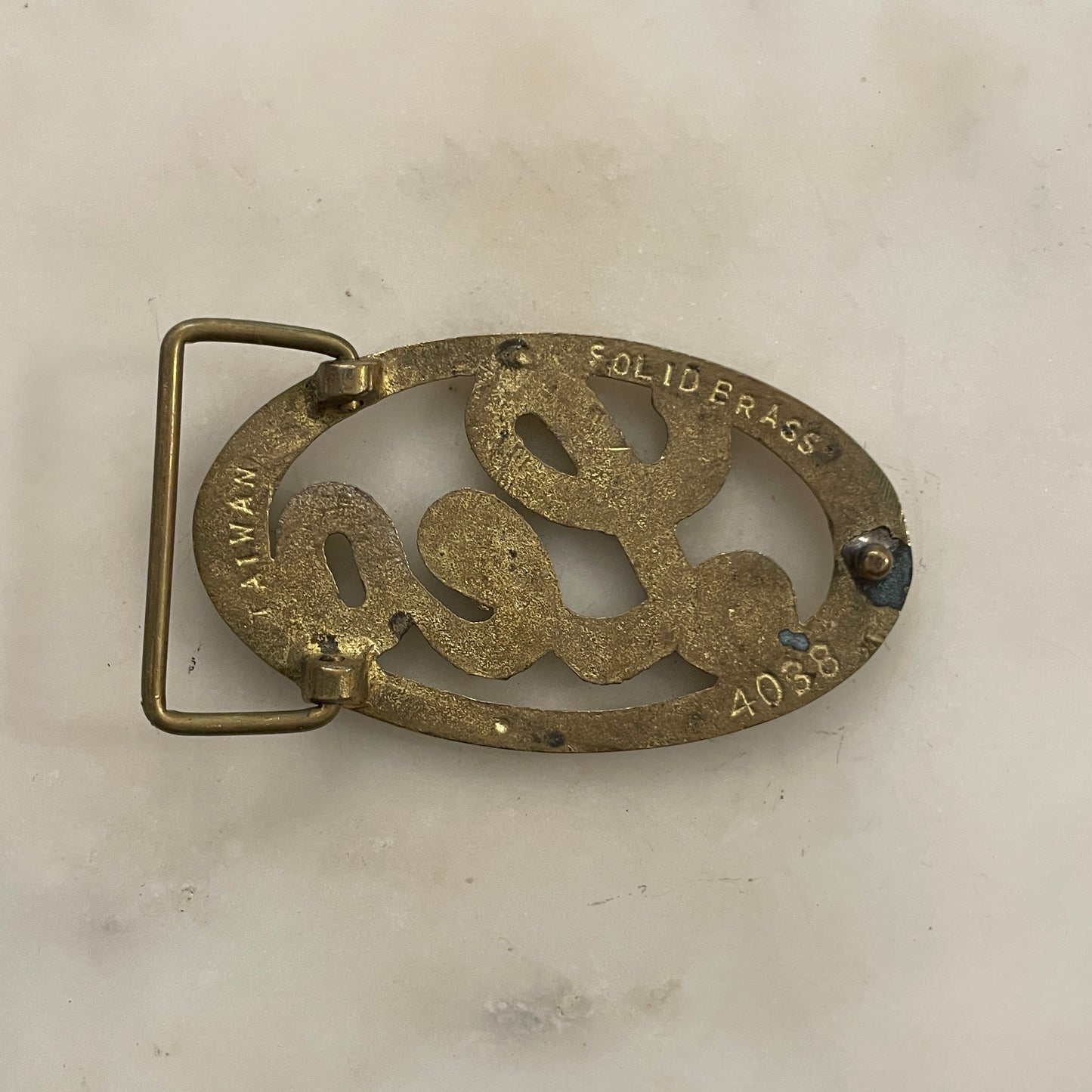 Solid Brass Leo Buckle