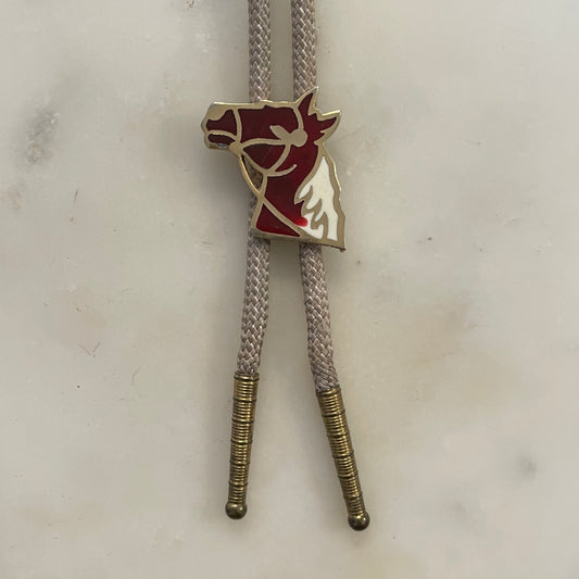 Enamel Horse Head Bolo