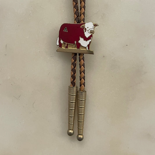 Enamel Dairy Cow Bolo