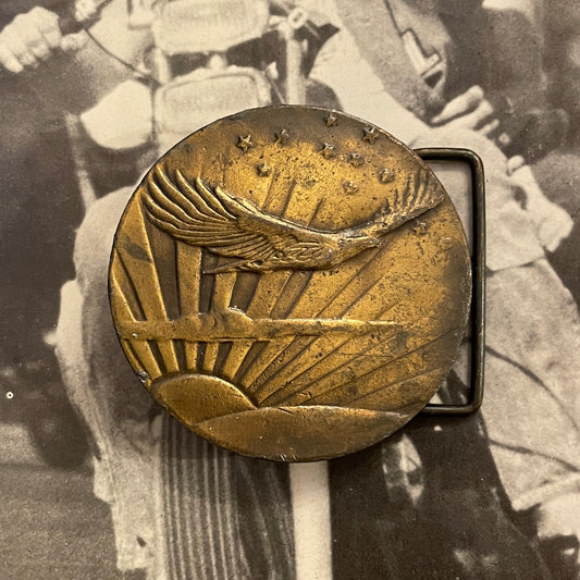 Eagle & Sunset Buckle [1970s]