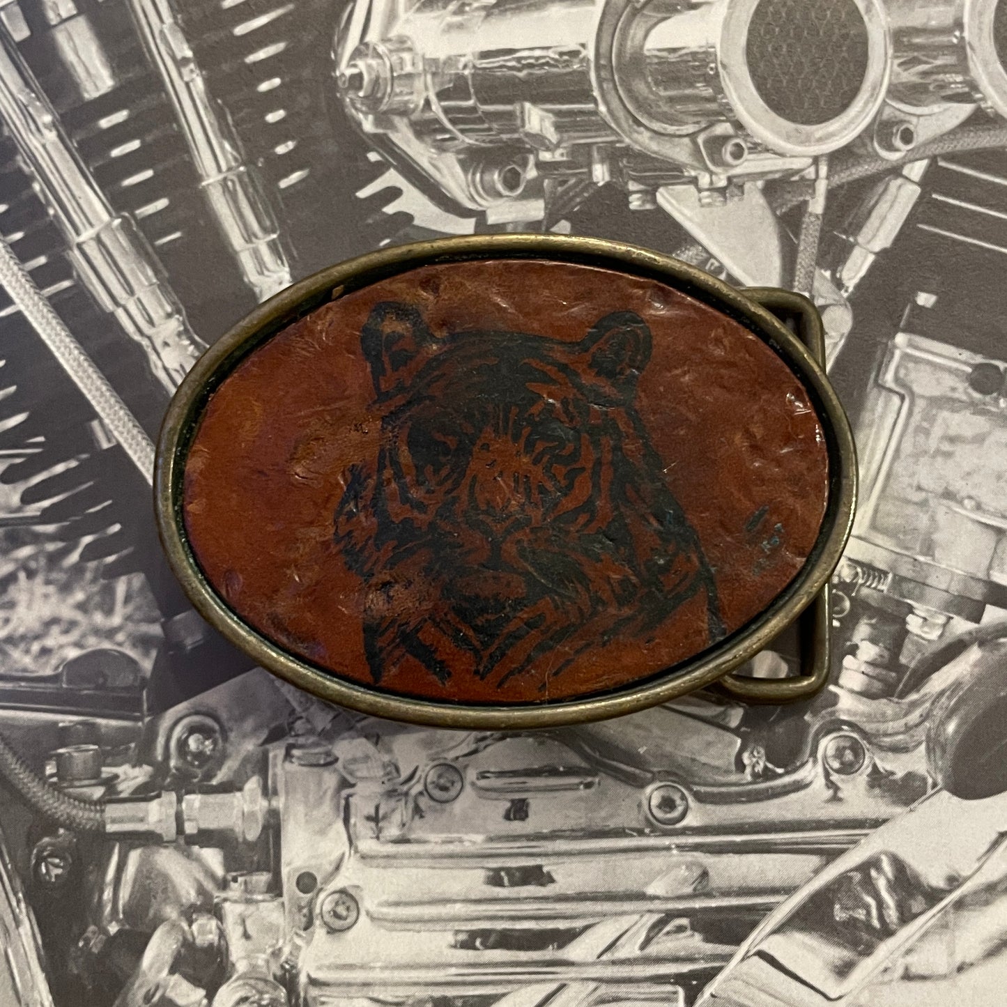 Leather Tiger Buckle [1970s]