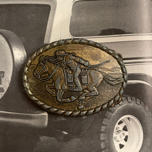 Pony Express Rider Buckle [1981]