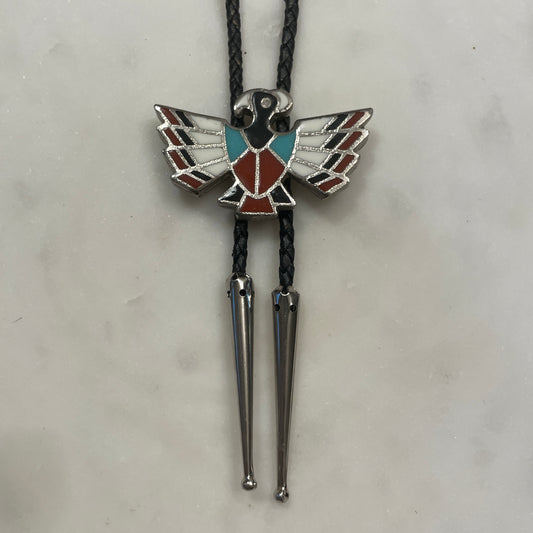 Resin Inlay Bird Bolo