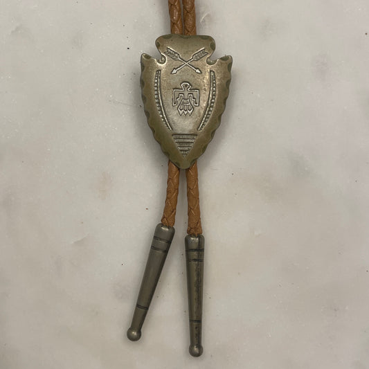 Copper Arrowhead Thunderbird Bolo