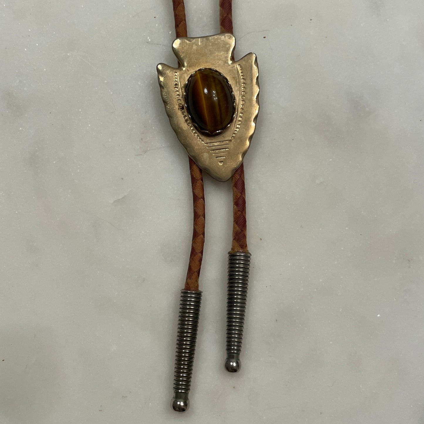 Arrowhead & Tiger's Eye Bolo