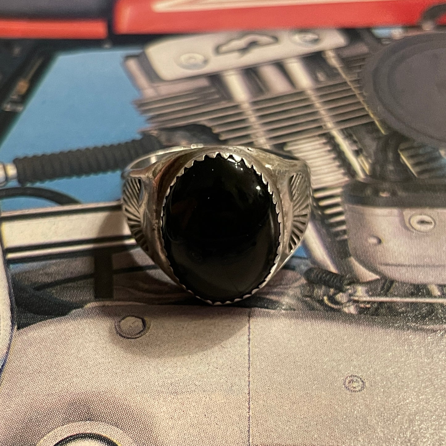 Cabochon Onyx Ring [Size 11]