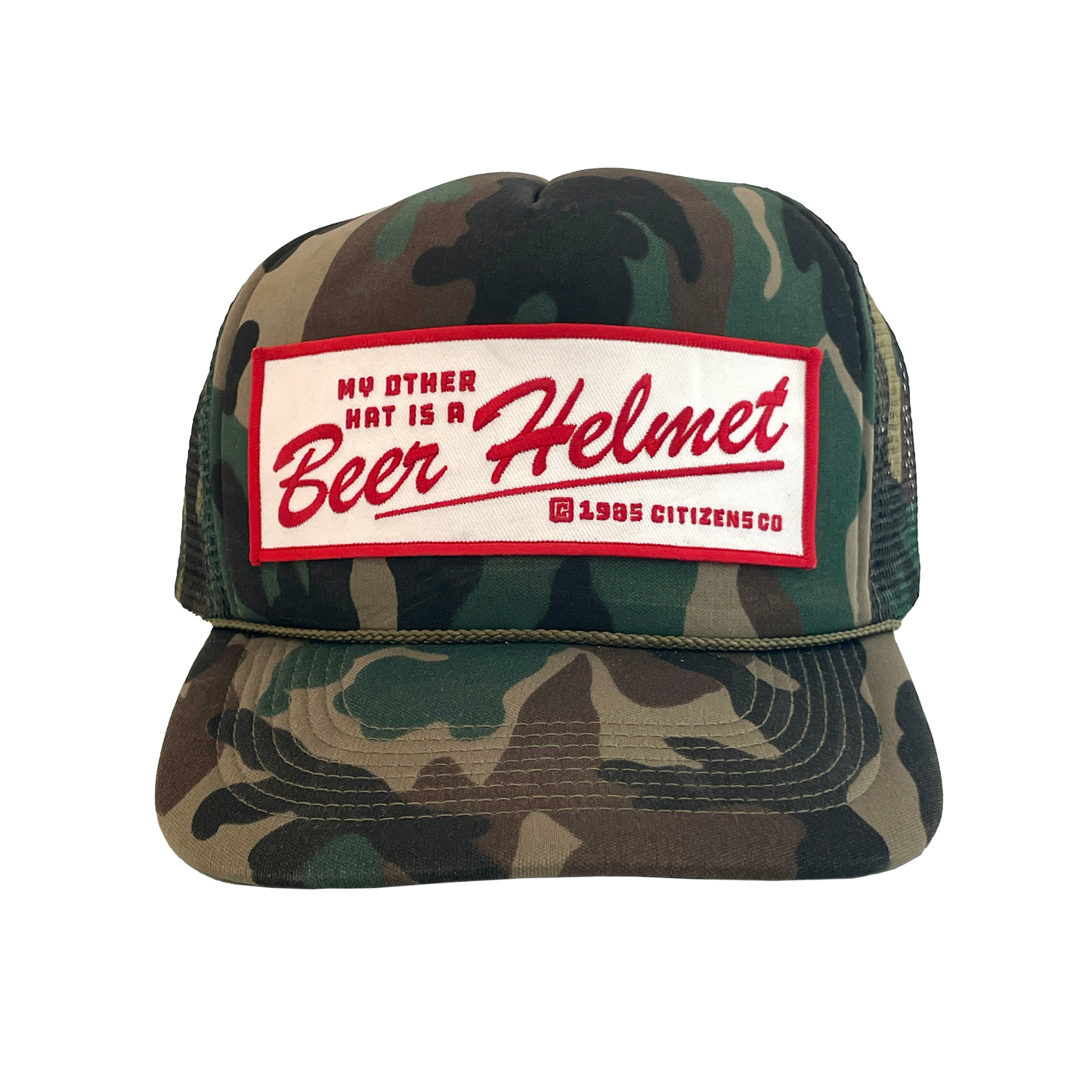 "BEER HELMET" Deadstock Trucker Hat