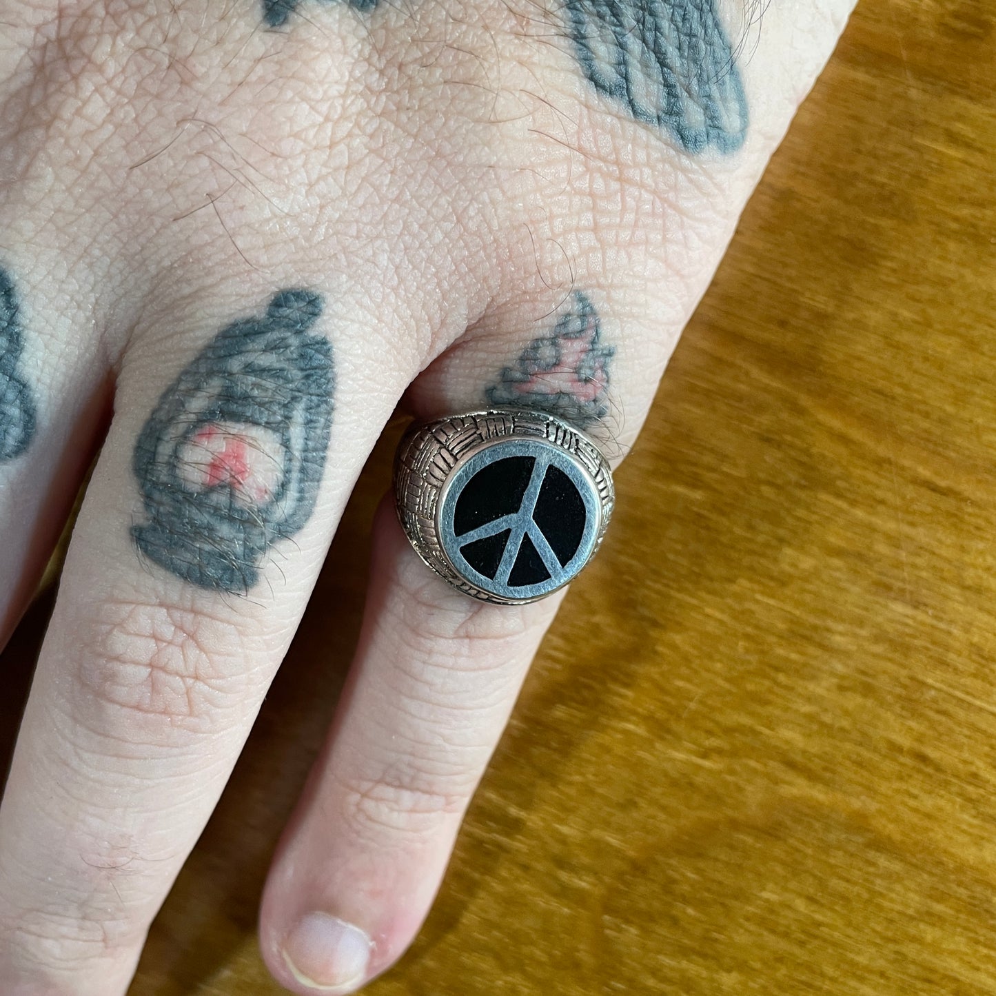 G&S Peace Sign Ring [Size 6]
