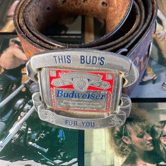 "This Bud's for You" Buckle + Budweiser Belt [1996]