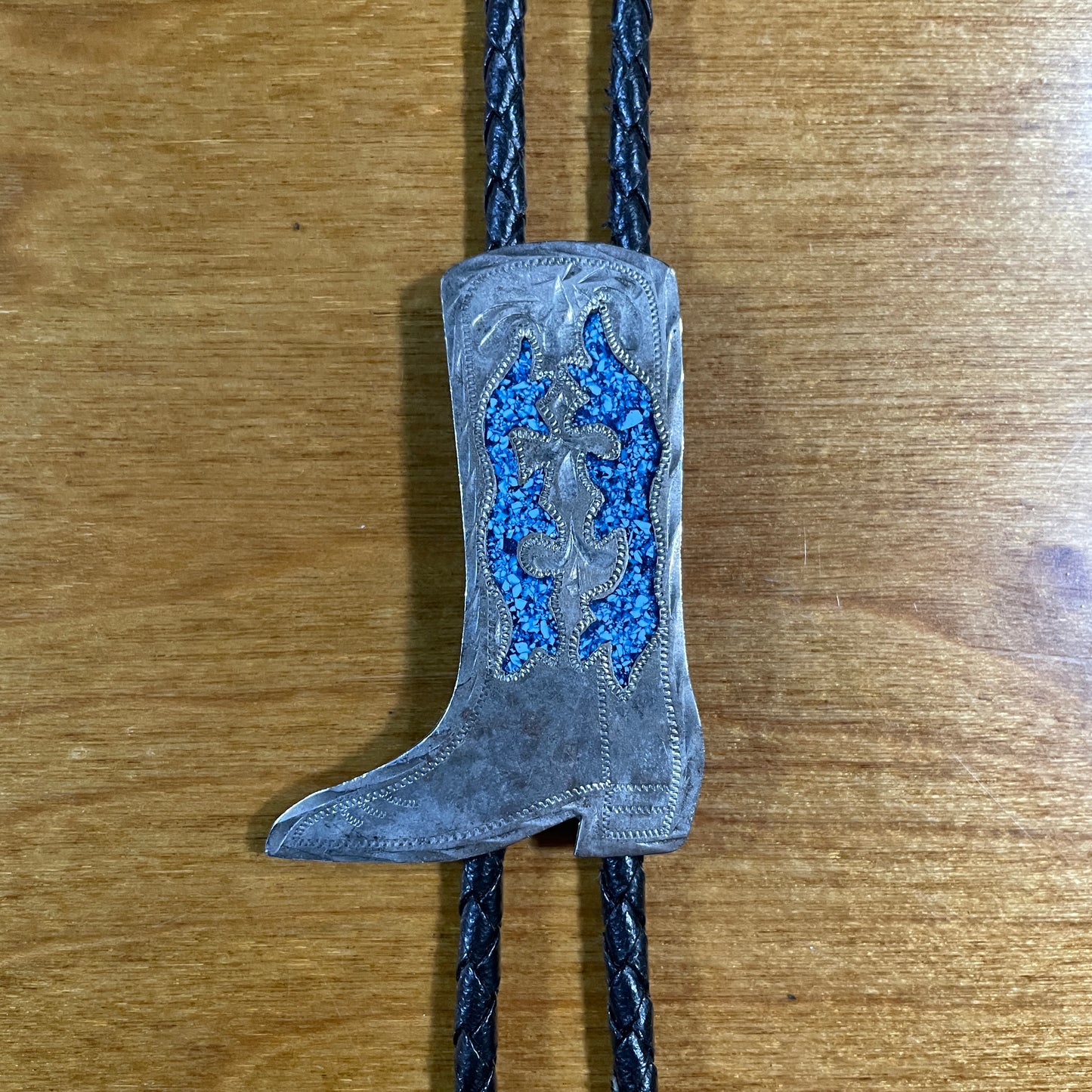 Crushed Turquoise Boot Bolo