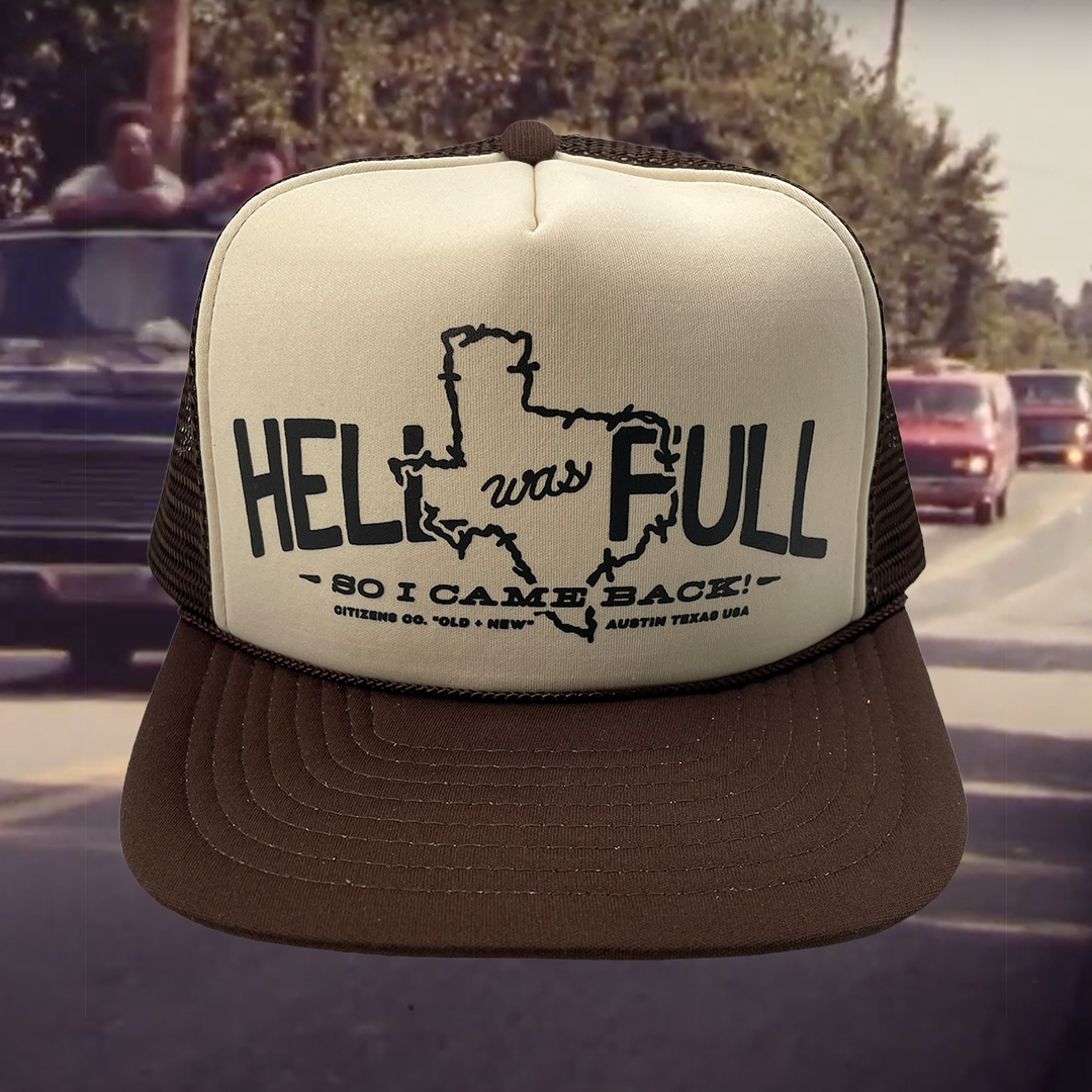 "HELL WAS FULL" 1980s Deadstock Trucker Hat